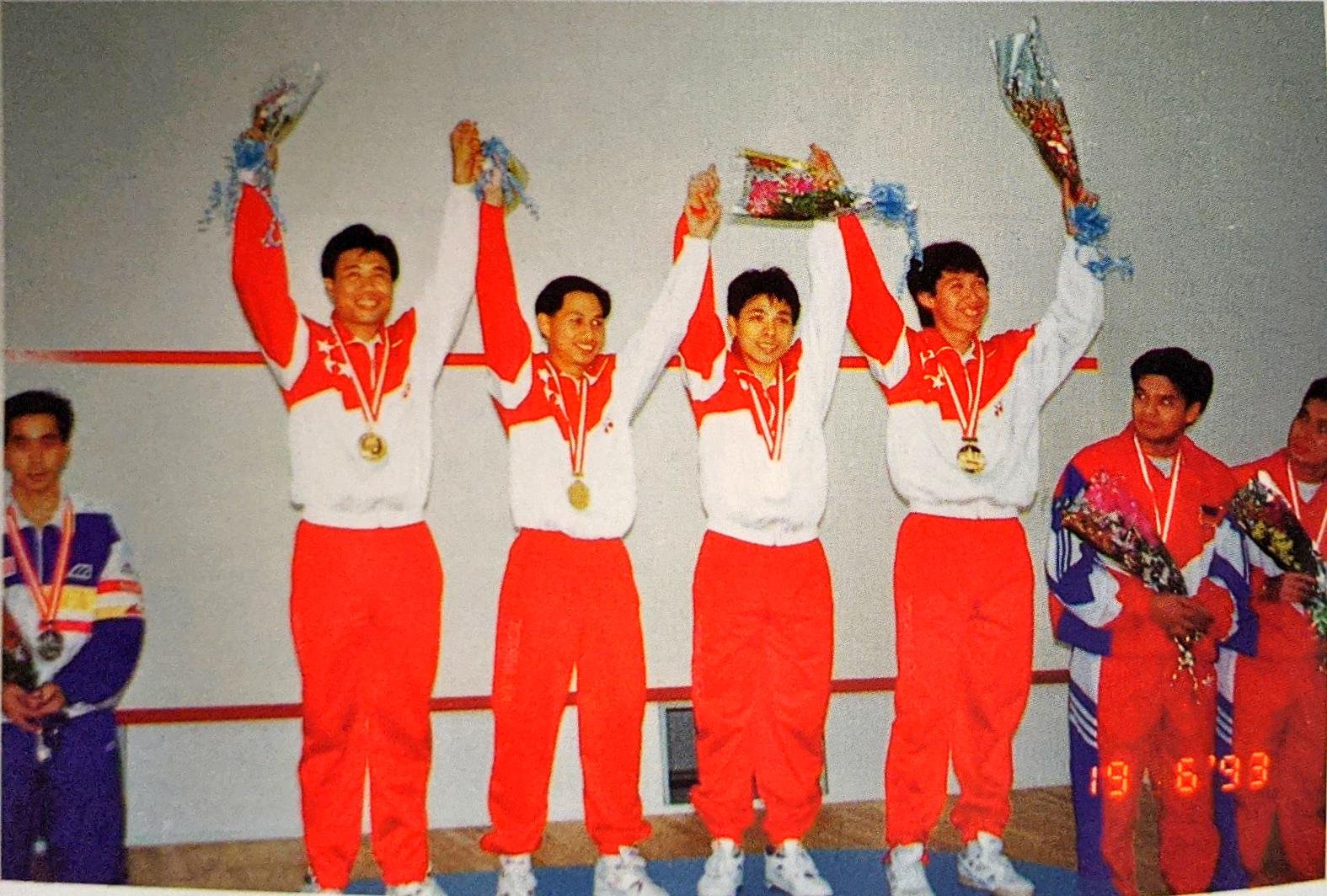 1993, sea games Zainal Abidin, Simon Yang, Anthony Chua and Peter hill