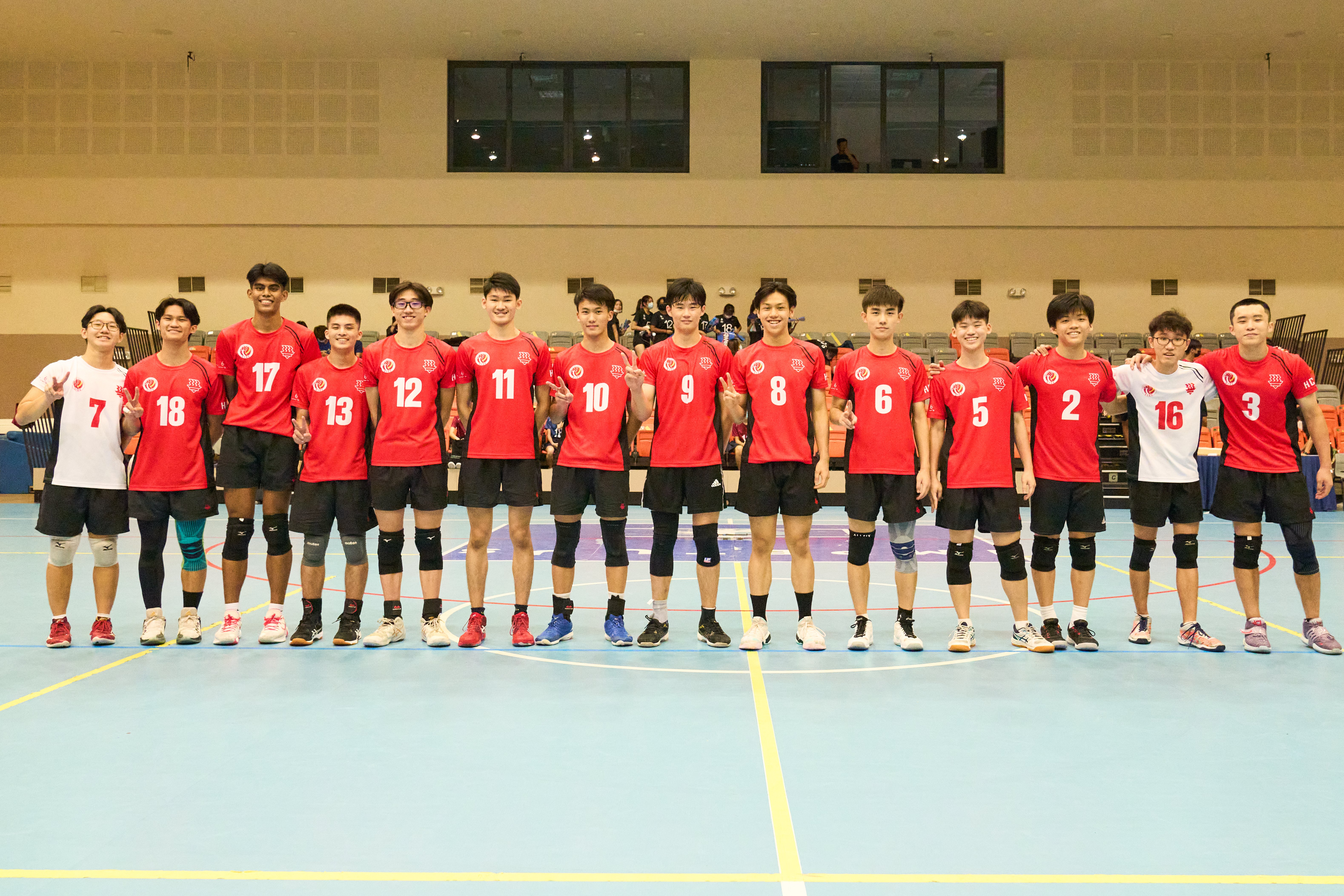 2022-05-23 02 Volleyball Final A Div Boys NYJC vs HCI, HCI Team, they put a strong fight and win the final match 15-25 19-25 17-25 Photo by Eric Koh DSC05821