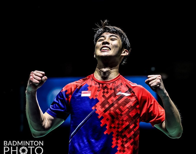 TeamSG's Loh Kean Yew after winning his 1st World Championship title! Photo Credit : Badminton Photo