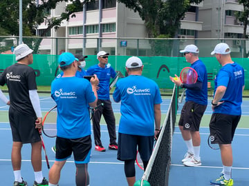 Australia's top youth tennis coach conducts workshops for ActiveSG Tennis Academy!