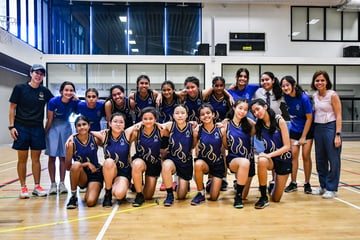 Pictorial - St. Anthony's Canossian Sec School def PLMGS en route to 4th place finish in B Div netball!