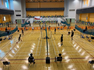 NSG Badminton: RI's shuttlers take top spot in Group C, after their recent 4-1 triumph over VJC!