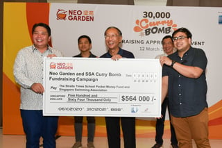 NEO GARDEN raises more than $500,000 for Singapore Swimming Assn & the Straits Times School Pocket Money Fund