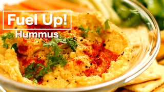 Garlicky Hummus - healthy alternative to butter spread | Fuel Up! Thumbnail