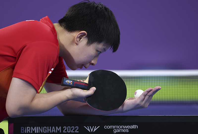 Singapore's Zeng Jian in action. (© Sport Singapore/Darren Staples)