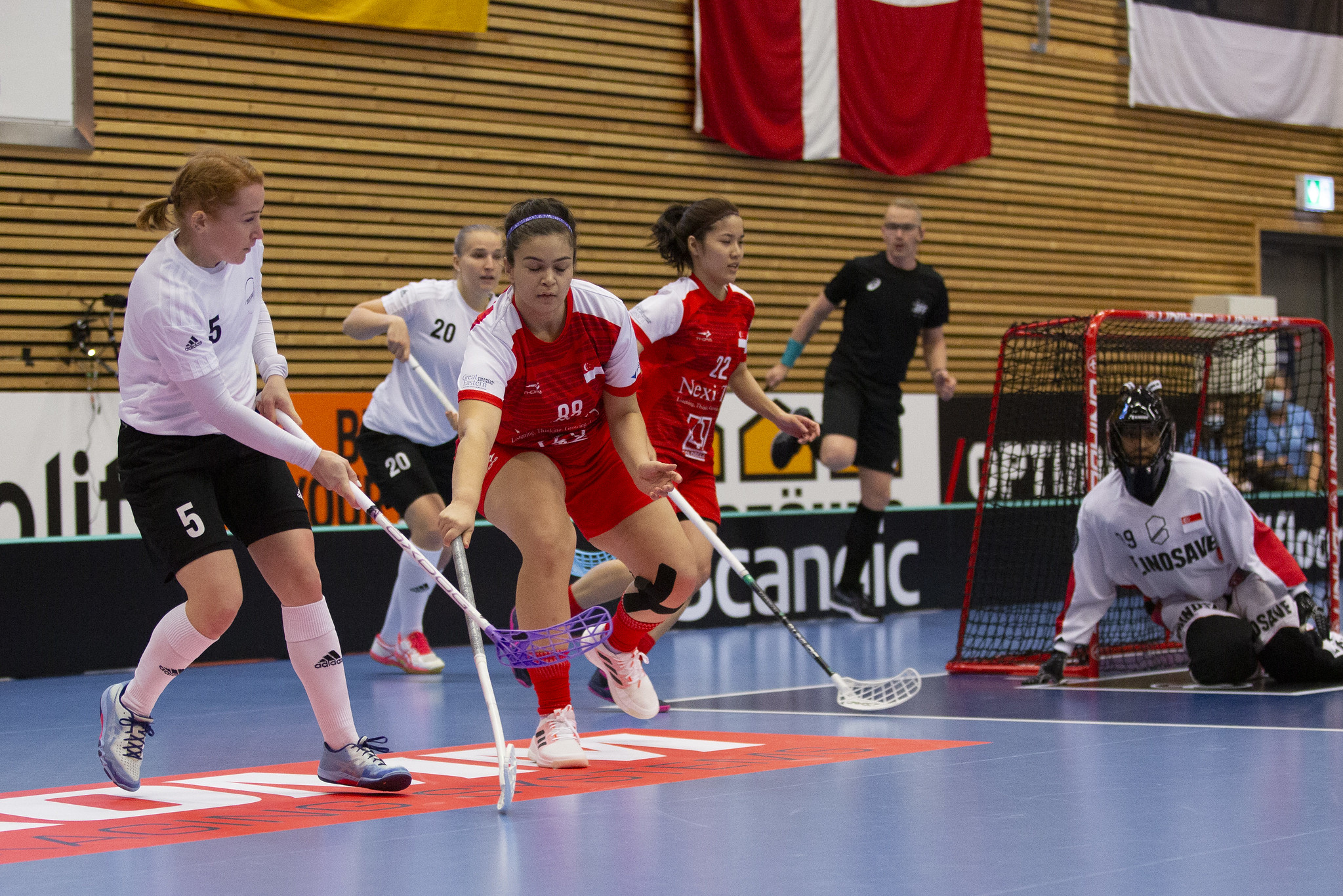 Estonia defeat Team Singapore 4-3, in a pulsating opening match of the 2021 IFF Women's World Floorball Championships!