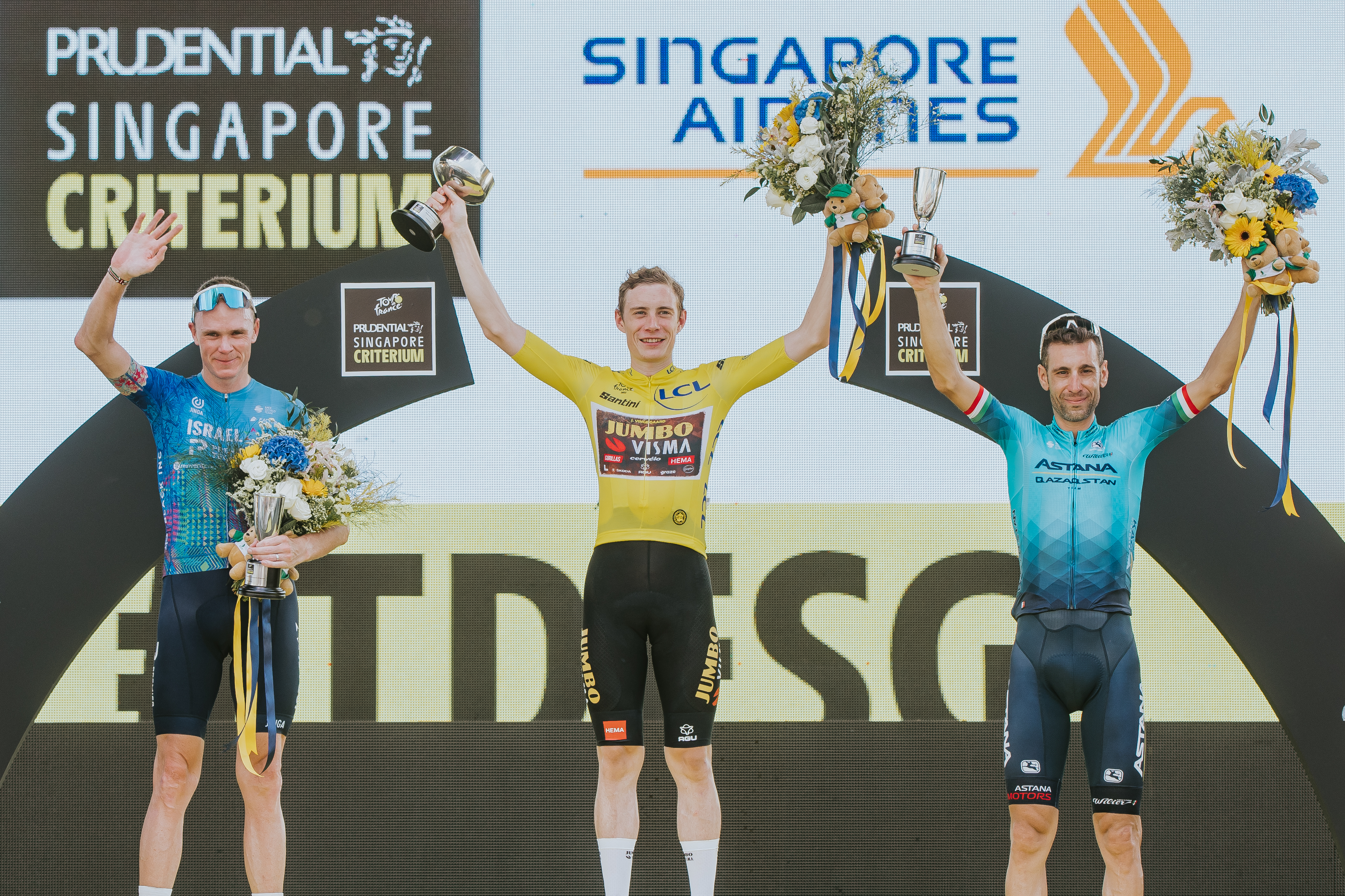 Tour de France Champion Jonas Vingegaard, wins inaugural Tour de France Prudential Singapore Criterium!
