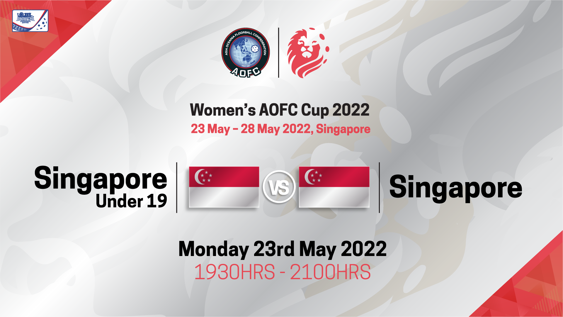 AOFC SG U19 vs Singapore | Highlights