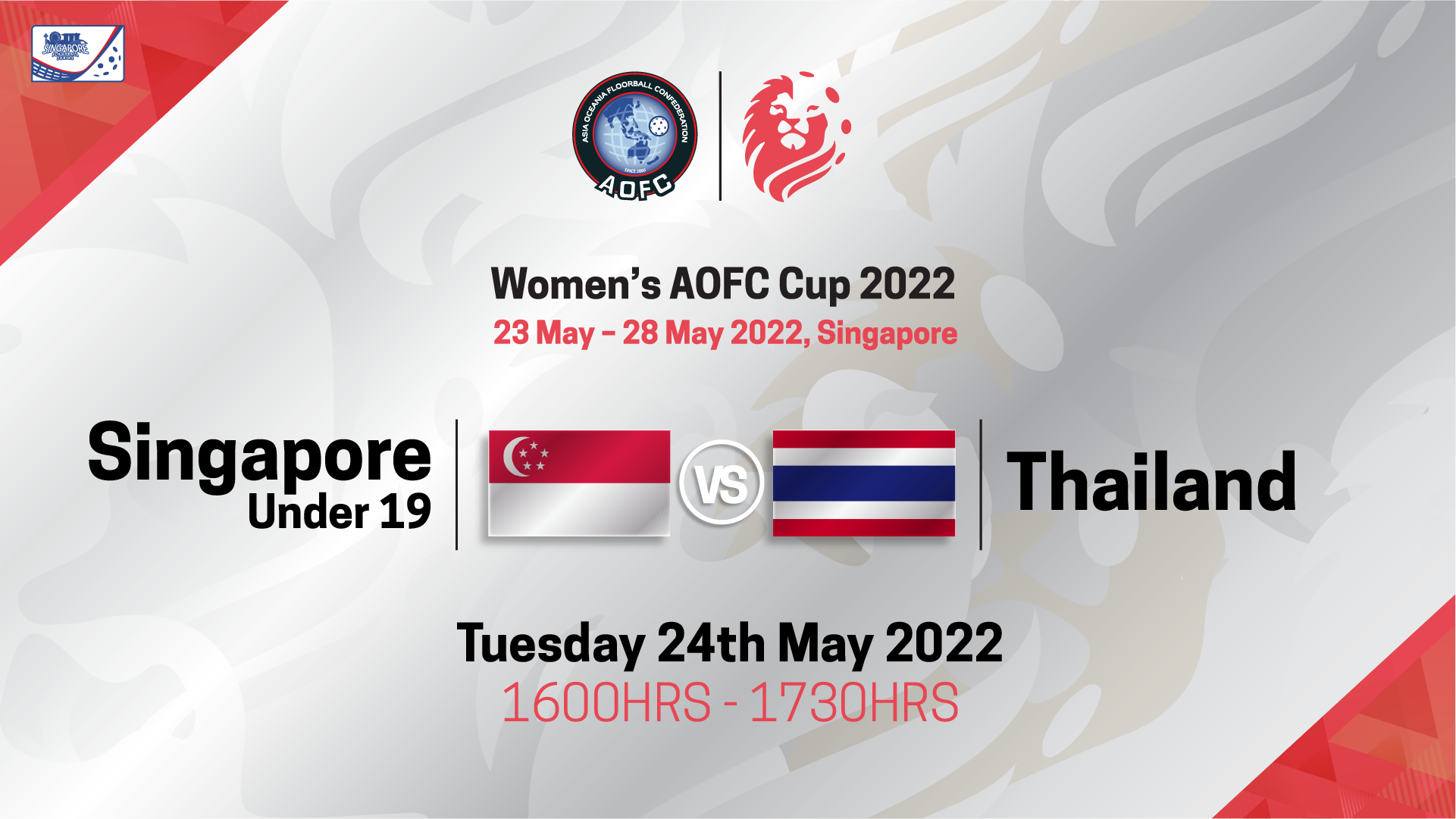 AOFC SG U19 vs Thailand