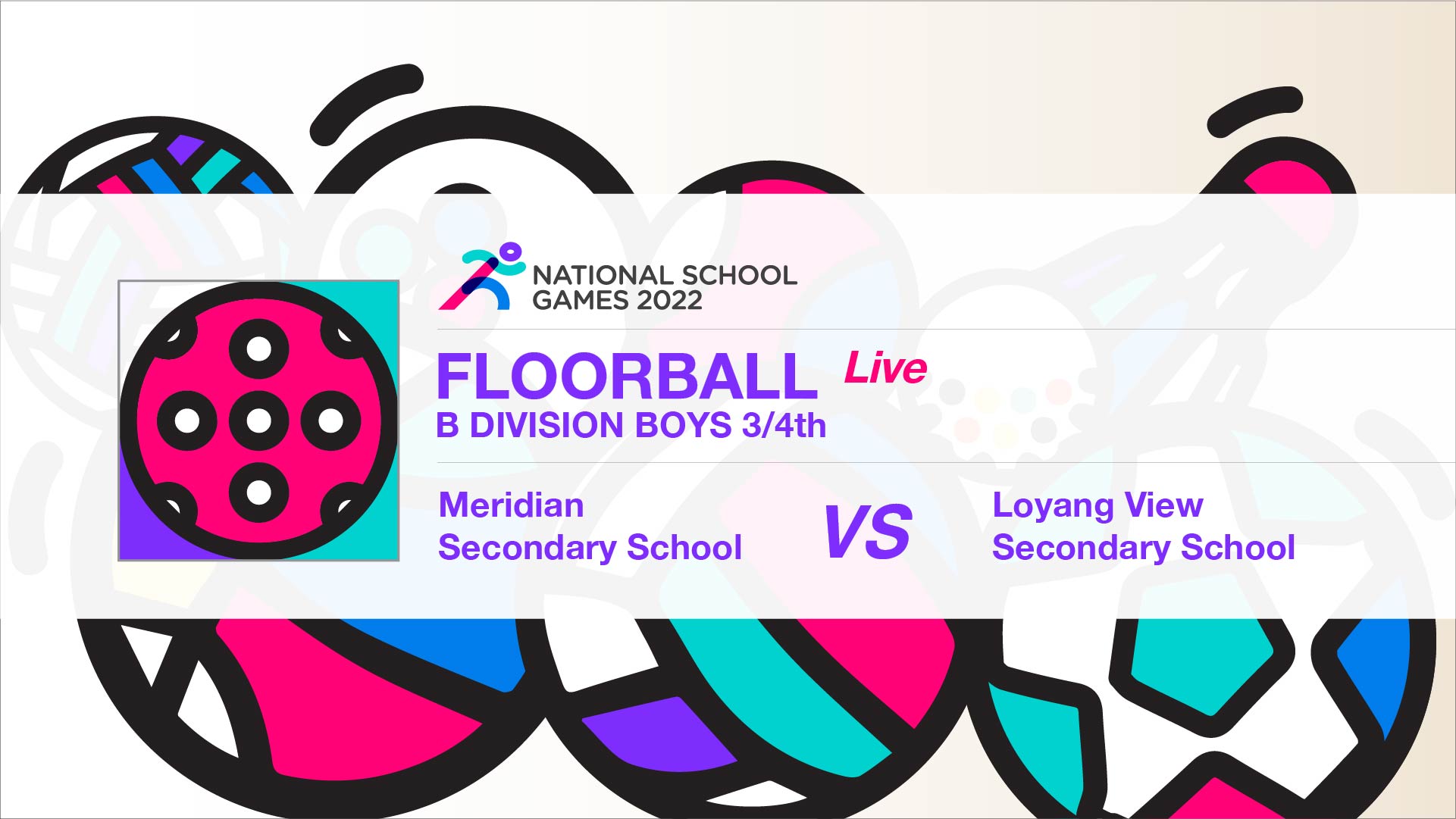 SSSC Floorball National B Div Boys 3rd/4th | Meridian Secondary School vs Loyang View Secondary School