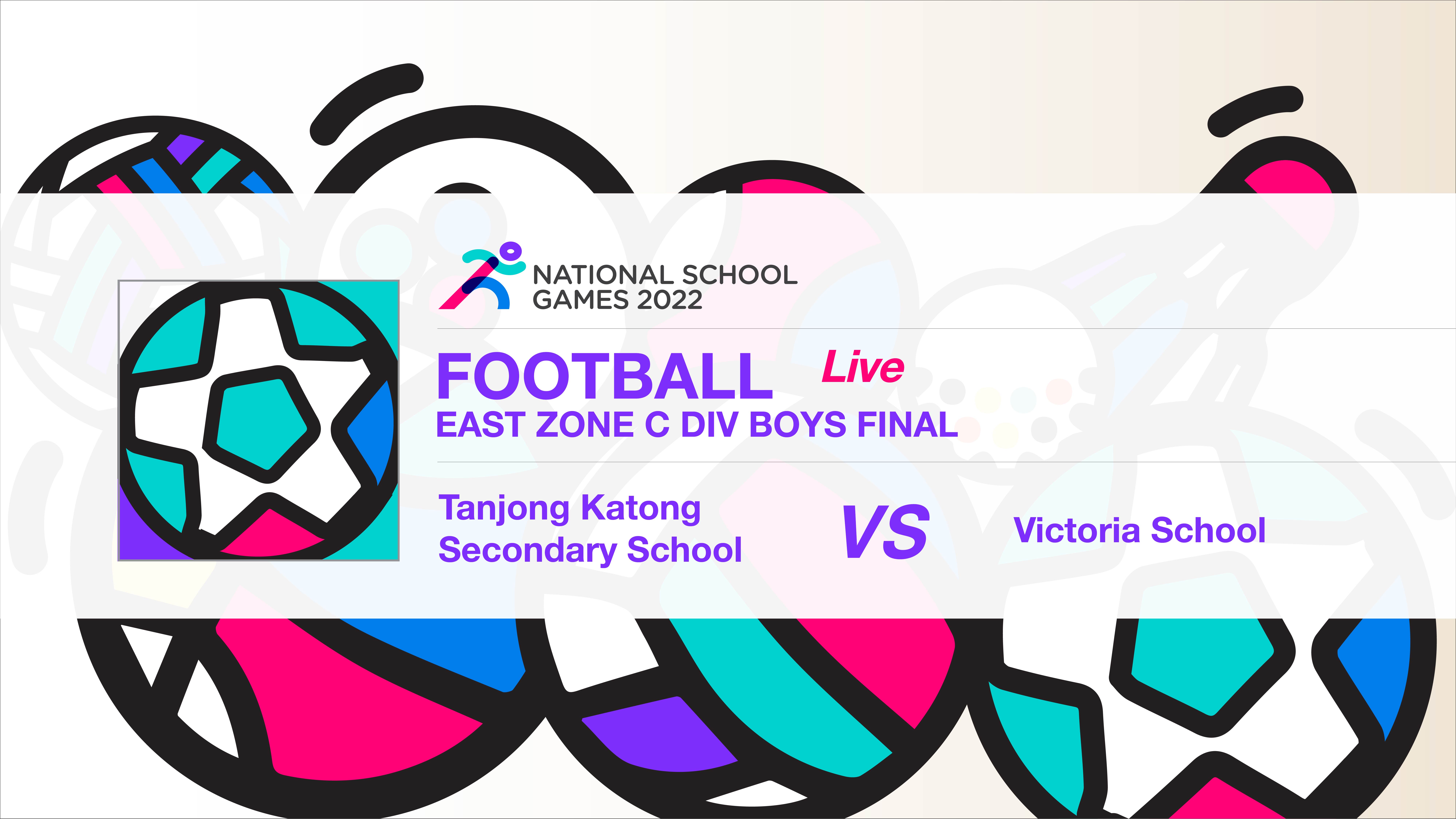 SSSC Football East Zone C Division Boys Final | Tanjong Katong Secondary School vs Victoria School