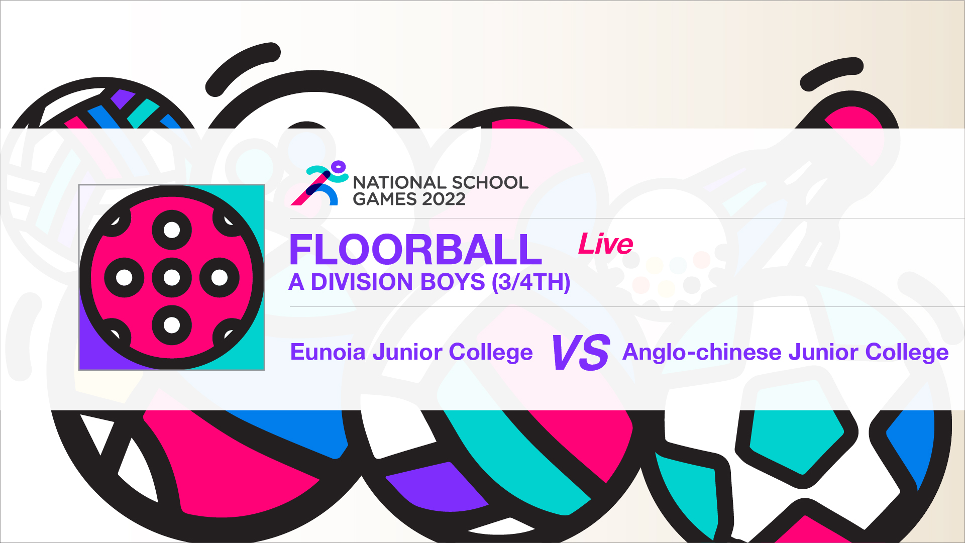 SSSC Floorball A Division Boys (3/4th) | Eunoia Junior College vs Anglo-Chinese Junior College