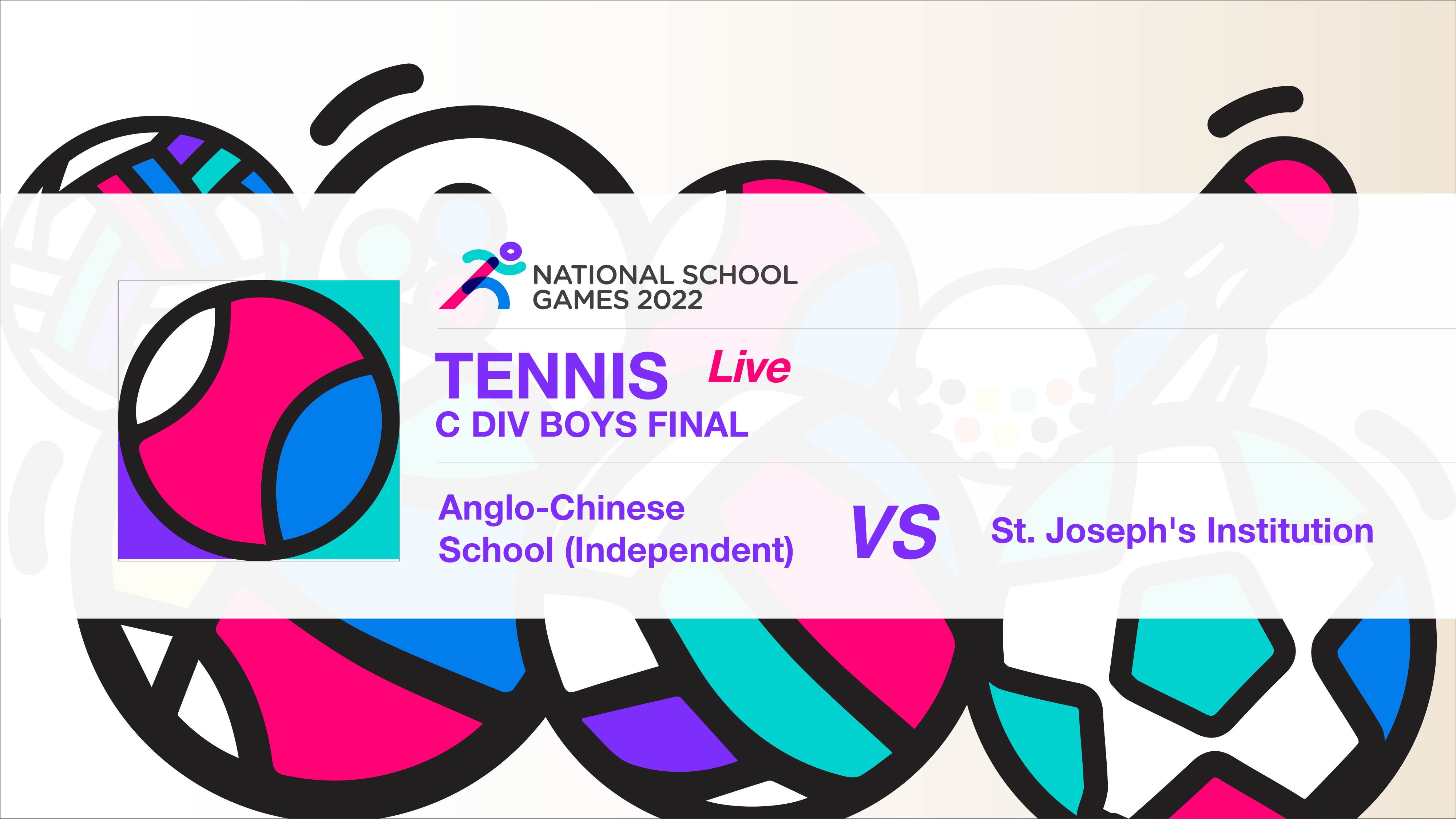 SSSC Tennis National C Division Boys Final | Anglo-Chinese School (Independent) vs St. Josephs's Institution