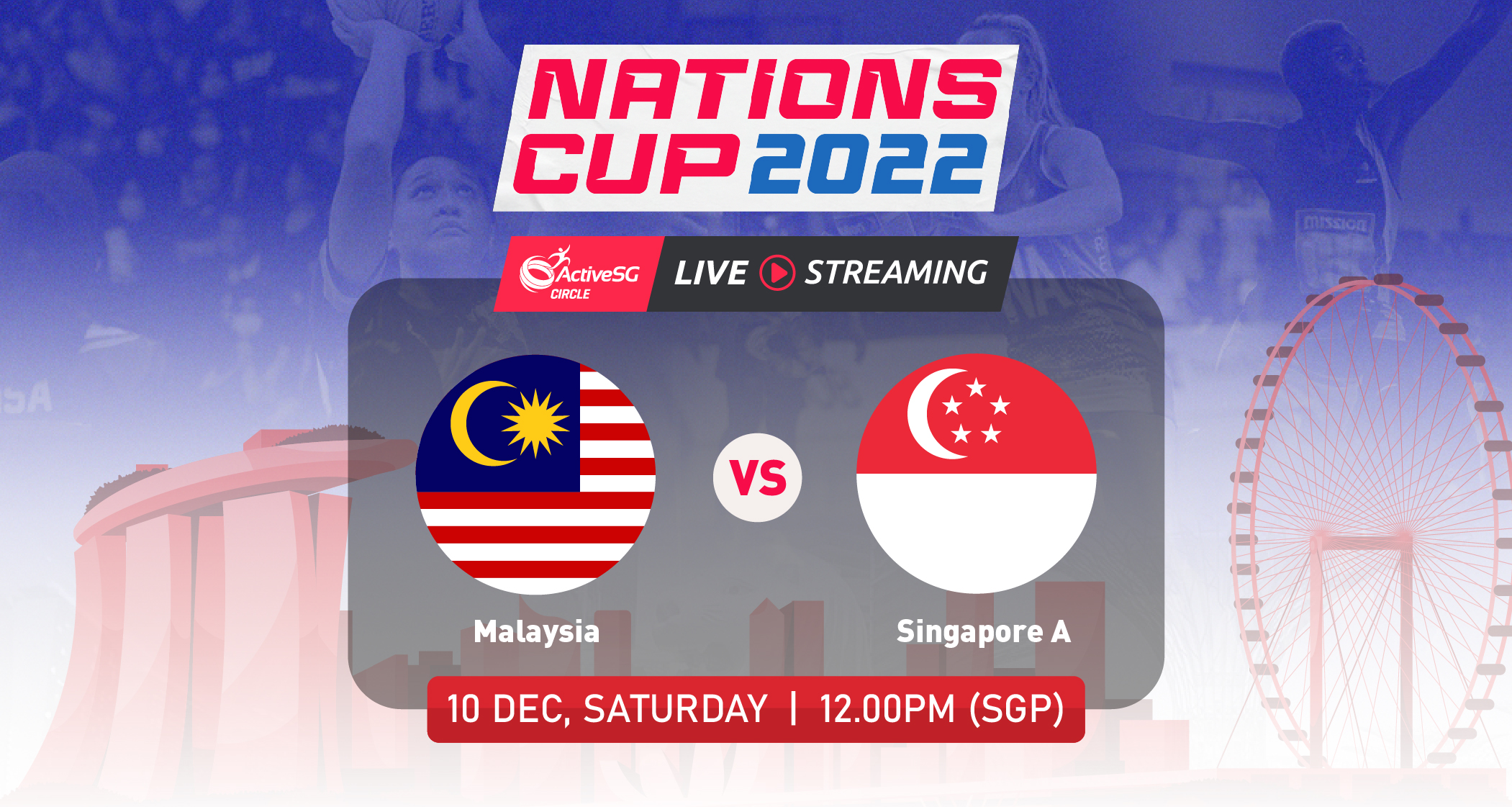 Malaysia 🇲🇾 vs 🇸🇬 Singapore A | Nations Cup 2022