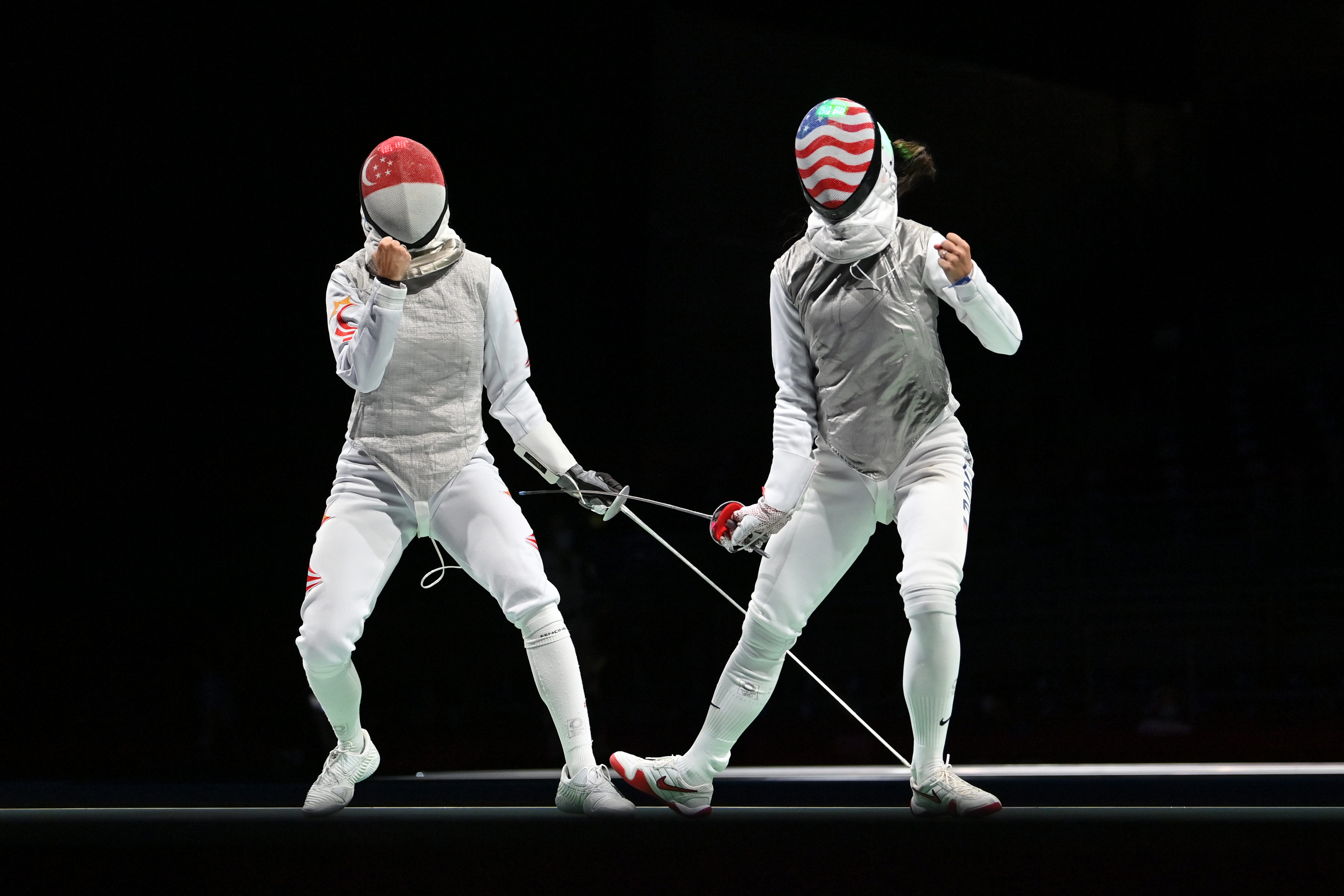 Tokyo 2020 : TeamSG Fencer Amita Berthier bows out after hard fought opening defeat to World No 5, Kiefer Lee!