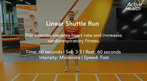 Active Health Exercises For Adults - Linear Shuttle Run Thumbnail