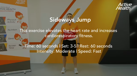 Active Health Exercises For Adults - Sideways Jump Thumbnail