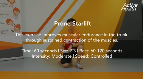 Active Health Exercises For Youth - Prone Starlift Thumbnail