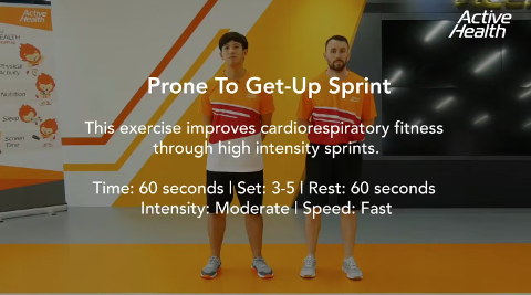 Active Health Exercises For Youth - Prone To Get-Up Sprint Thumbnail