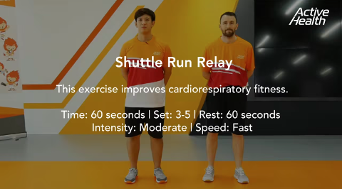 Active Health Exercises For Youth - Shuttle Run Relay Thumbnail