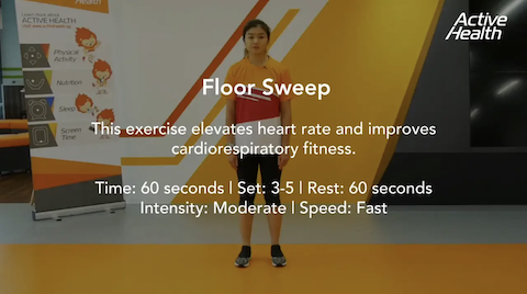 Active Health Exercises for Masters - Floor Sweep Thumbnail