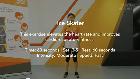 Active Health Exercises for Masters - Ice Skater Thumbnail