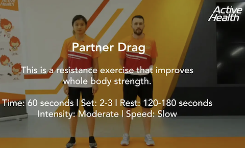 Active Health Exercises for Masters - Partner Drag Thumbnail