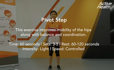 Active Health Exercises for Masters - Pivot Step Thumbnail