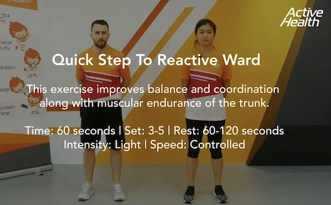 Active Health Exercises for Masters - Quick Step To Reactive Ward Thumbnail