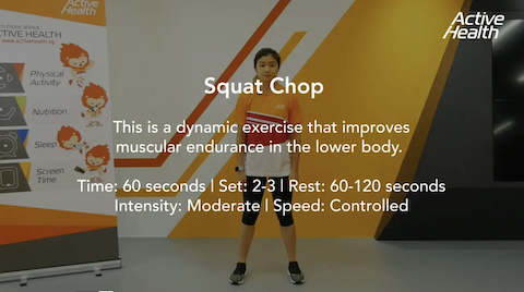 Active Health Exercises for Masters - Squat Chop Thumbnail