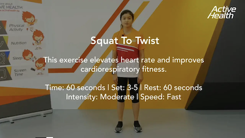 Active Health Exercises for Masters - Squat To Twist Thumbnail