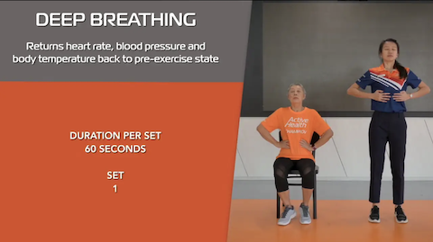 Simple Stretching for Seniors Ep 10 - Deep Breathing Thumbnail