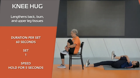 Simple Stretching for Seniors Ep 13 - Knee Hug Thumbnail