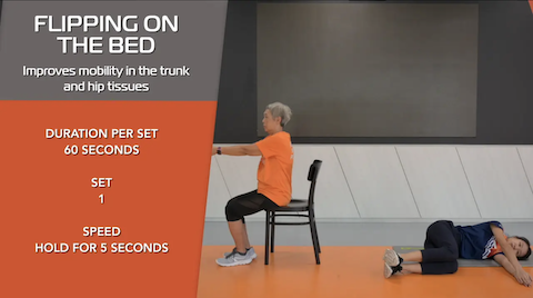 Simple Stretching for Seniors Ep 14 - Flipping on the Bed Thumbnail