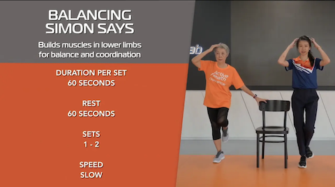Simple Stretching for Seniors Ep 3 - Balancing Simon Says Thumbnail