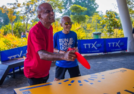 TTX (Outdoor Table Tennis) in Singapore, attracts players of all ages