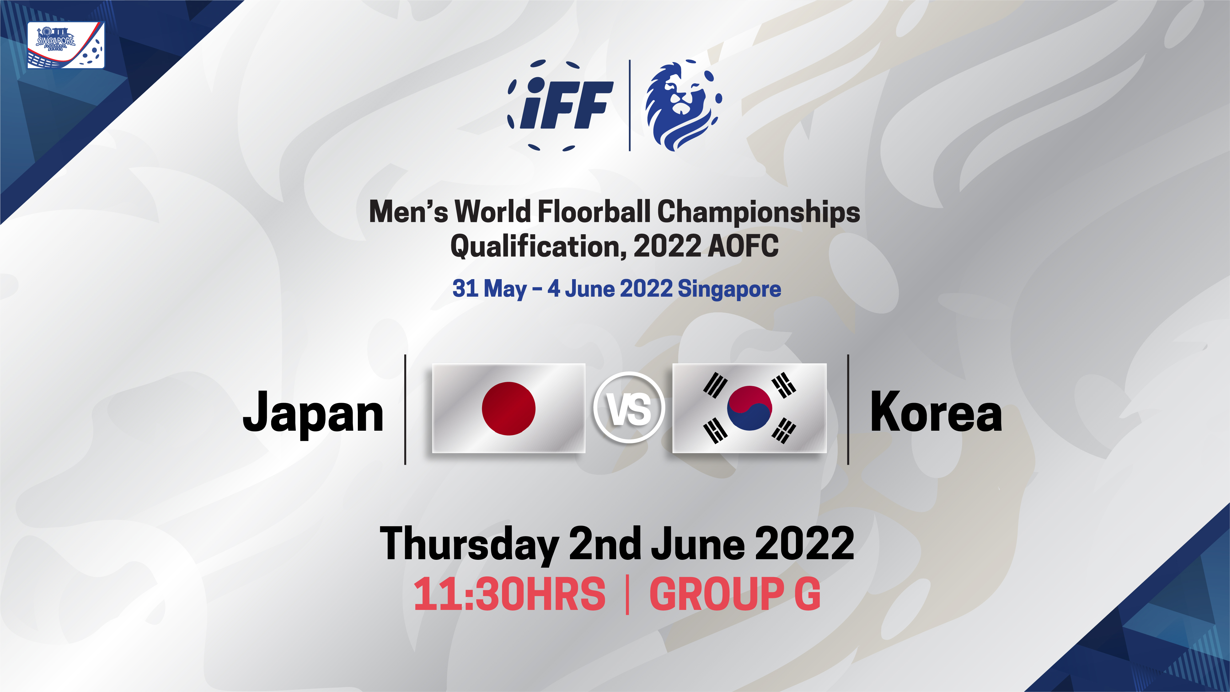 IFF Men's World Floorball Championship Qualifications 2022 - Japan vs Korea