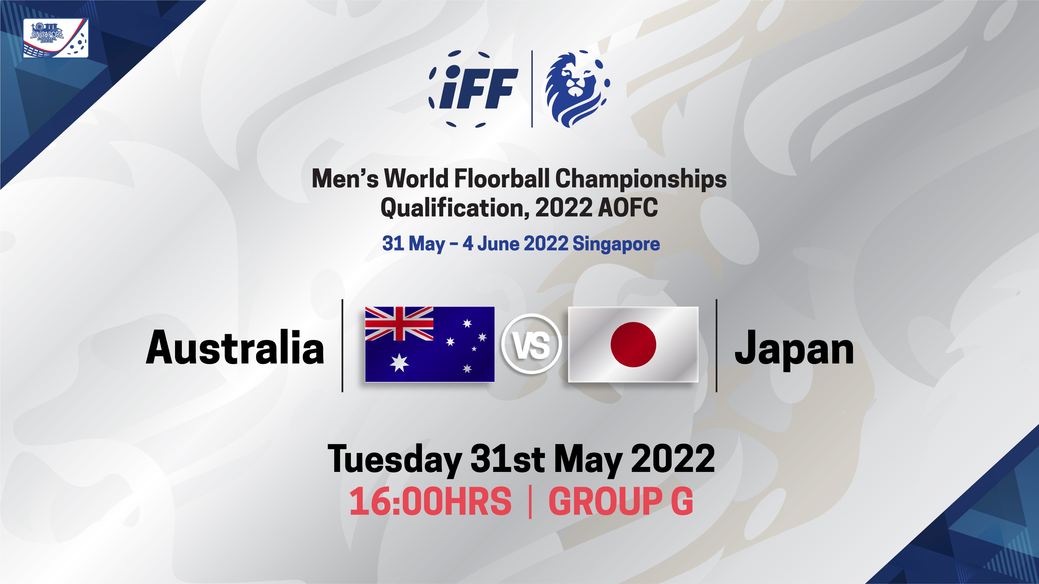 IFF Men's World Floorball Championship Qualifications 2022 - Australia vs Japan