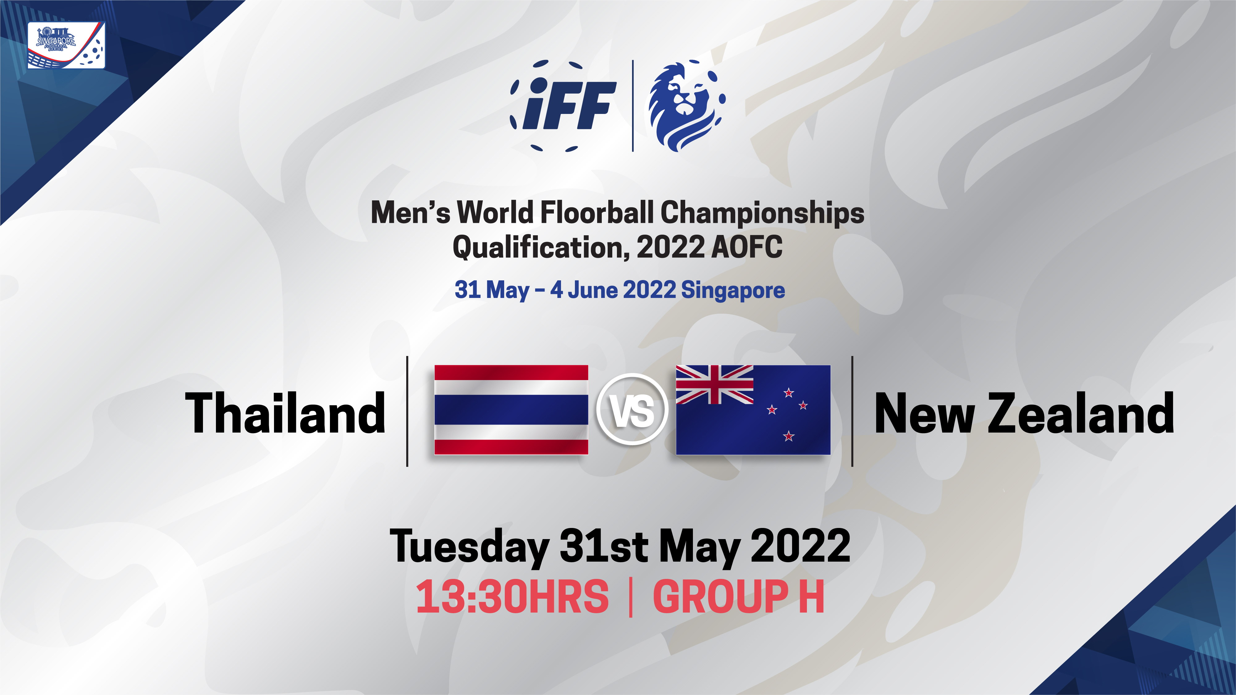 IFF Men's World Floorball Championship Qualifications 2022 - Thailand vs New Zealand